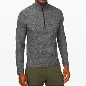 Lululemon Surge Warm Half Zip Sweater Men’s Performance Pullover Gray Size Small